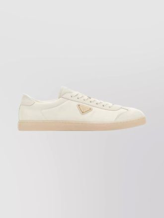 Prada re-nylon and suede low-top sneakers