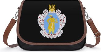 Generic Coat of Arms of The Ukrainian State Fashion Womens Crossbody Bags Novelty Handbag Shoulder Bag Purse