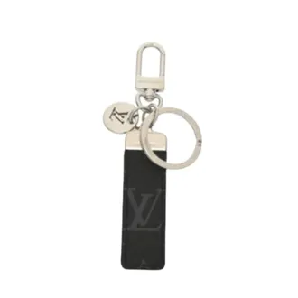 Louis Vuitton Pre-owned Accessories, male, Black, Size: ONE SIZE Pre-owned Canvas Keyring