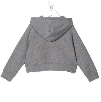 Brunello Cucinelli Cropped Pullover Hoodie - grey