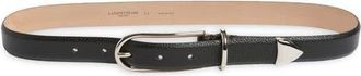 Lafayette 148 New York Pyramid Leather Belt in Black at Nordstrom, Size X-Small