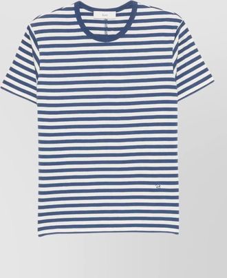 Dunst striped cotton short-sleeve t-shirt