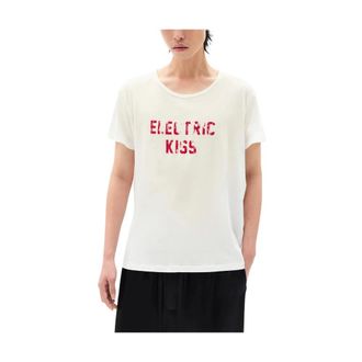 Ann Demeulemeester T-Shirts, male, White, Size: M Graphic Print T-Shirt