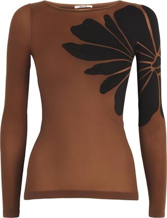 Wolford Marco Body Tattoo Top Long Sleeves Size S