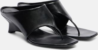 Khaite Marlow 55 leather thong sandals