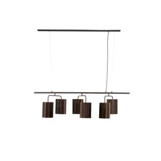 Light & Living L&aacute;mpara Colgante - Edisa - Marr&oacute;n - Metal - Gran - Light&living
