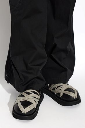 Rick Owens Platform Flip-flops Padded Megalace, Mens, Black