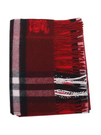 Burberry checkered scarf - unisex - Cashmere - OS