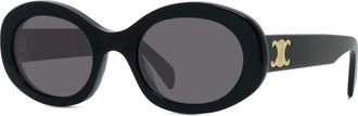 Celine Celine - Triomphe Zonnebril - Dames - Accessoires - Zwart - Maat: 52 MM Polyamide