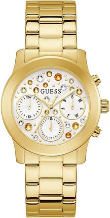 Guess Dameshorloge 38 mm Roestvrijstalen Armband Gw 0559L2 - Dames - Horloges - Geel - ONE Size - Accessoires