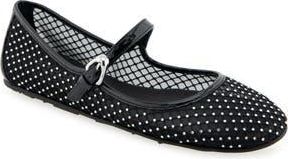 Aerosoles Peggy Mary Jane Mesh Flat in Crystal/Black Mesh at Nordstrom Rack, Size 7.5