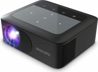 Philips NeoPix 110, Mini Videoproiettore True HD 720p, Display 65, Wi-Fi, Nero
