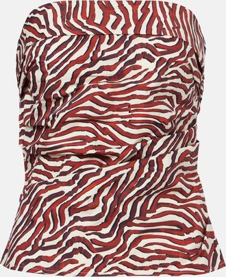 Proenza Schouler Top White Label Maisy de mezcla de algod&oacute;n