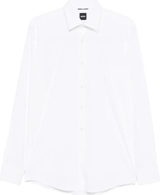 HUGO BOSS Formal Shirts - Heren - Zakelijke Overhemden - Wit - 2XL - Overhemden