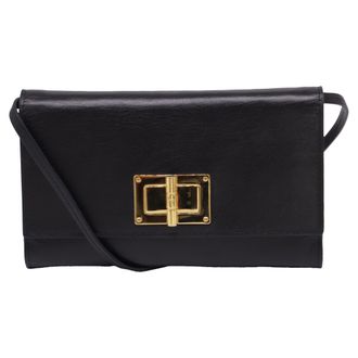 Tom Ford Natalia Clutch Bag in Black Leather