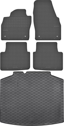OEM Juego De Alfombrillas De Goma Para Coche Y Alfombrilla Para Maletero Skoda Scala Hatchback A Partir De 2019