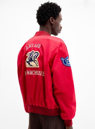 Deus Mens Horsepower satiny bomber jacket