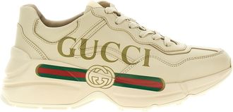 Gucci White Calfskin Chunky Womens Sneakers