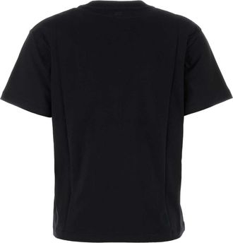 Ami Womens Black Cotton T-Shirt Exterior: Organic T-shirts And Polos