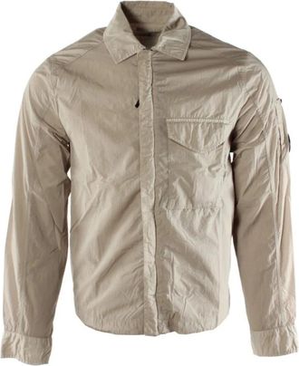 C.P. Company Chrome-R Overshirt - Heren - Zomerjassen - Beige - XS - Jassen