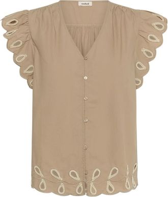 Soaked In Luxury Blouse - Dames - Blouses - Beige - XL - Overhemden