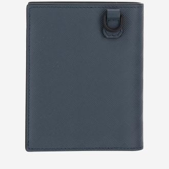 Montblanc Mens Compact Wallet Extreme 3.0 Blue Leather & Cardholders