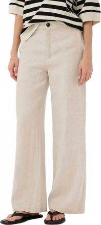 Inwear Solina Linen Trousers Pant In Ecru Melange