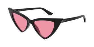 Alexander McQueen AM0518S 003 Womens Sunglasses Black Size 52 - Free RX Lenses - Free RX Lenses