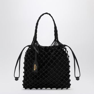 Moschino Basket Net Black Nappa Bag