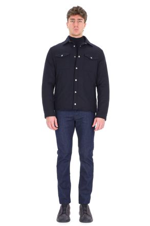 Eleventy 14 Micron Wool Snap-Button Jacket