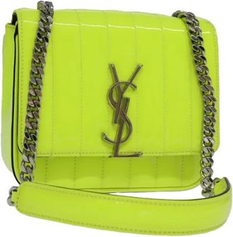 Saint Laurent Pre-owned Canvas shoulder-bags - Dames - Vintage Schoudertas - Groen - ONE Size - Vintage