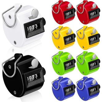 OEM Contadores Manuales, 12 Piezas, Contadores De 4 D&iacute;gitos, Contadores De Metal, Contadores Mec&aacute;nicos Para Entrenamiento, Tejido, Entrenamiento Personal,