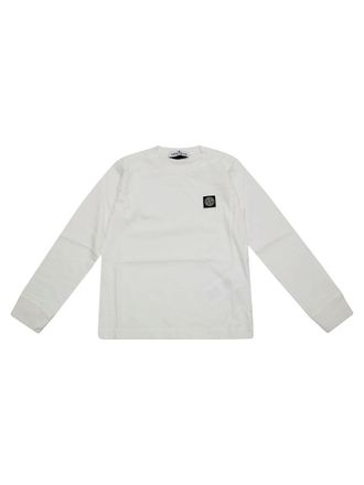 Stone Island Logo Cotton T-Shirt - Multicolor