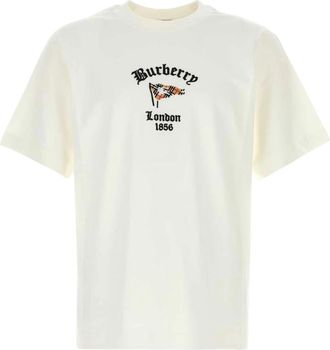 Burberry Ryan T-shirt - Heren - T-shirts - Wit - S - Katoen - Tops