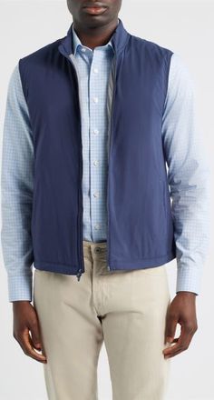 Johnnie-O Charlton Performance Vest in Wake at Nordstrom, Size Xx-Large