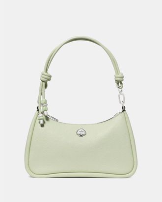 Kate Spade New York Womens Kayla Shoulder Bag - Green Leather - One Size