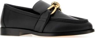 Bottega Veneta Womens Black Leather Astaire Loafers Mocassini
