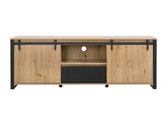 VENTE-UNIQUE.COM Mueble bajo de tv madera color natural claro