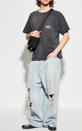 Duke and Dexter T-shirt With Logo, Mens, Grey