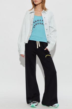 Willy Chavarria Sleeveless Top, Womens, Blue