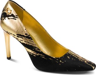 DKNY Savita Pump in Black/Gold at Nordstrom, Size 6.5