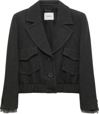 Dorothee Schumacher Layered Coolness jas - Dames - Blazers - Zwart - L - Jassen