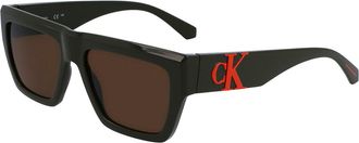 Calvin Klein Jeans CKJ23653S 309 Mens Sunglasses Green Size 55