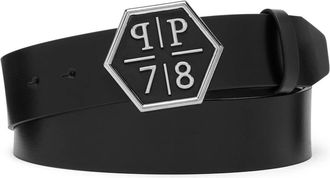 Philipp Plein Heren, Accessoires, Zwart, Maat: 85 CM Leer