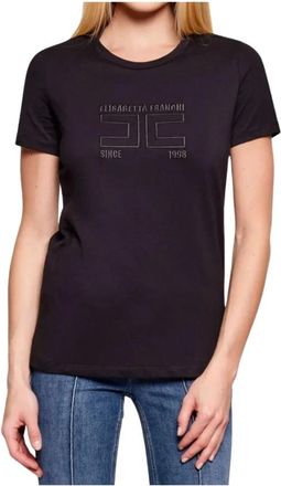 Elisabetta Franchi Mujer, Camisetas, Negro, Talla: M