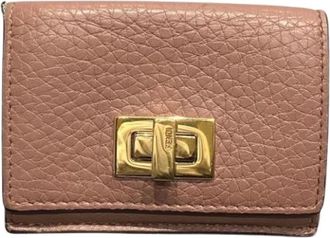 Fendi Pre-owned Vintage Tri-fold Portemonnee - Dames - Vintage Accessoires - Roze - ONE Size - Leer - Vintage