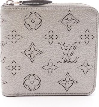 Louis Vuitton Silver Mahina Leather Leather Wallet (Bi-Fold) (Pre-Owned)