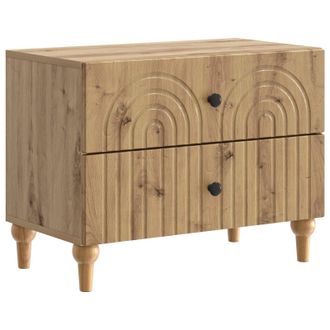 vidaXL Armario De Noche Con Caj&oacute;n Roble Artesanal 62 X 34,5 X 48 Cm Vidaxl
