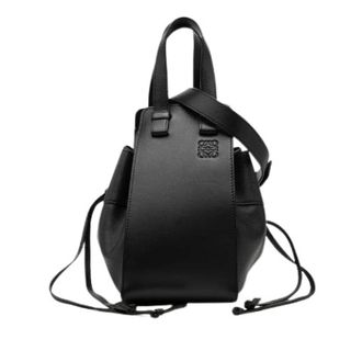 Loewe Pre-owned Hammock Small Leather 2way bag - Dames - Pre-owned - Zwart - Maat: ONE Size Leer