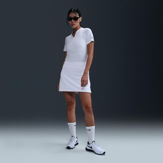 Nike Womens Tour Dri-FIT ADV Golf Skirt in White | FZ6312-100